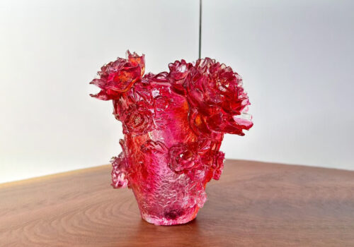 Liuli Glass Buddha Statue